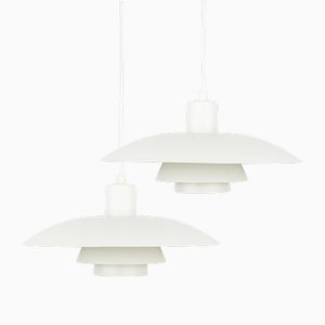 Lampade a sospensione PH 4/3 vintage di Poul Henningsen per Louis Poulsen, 1966, set di 2