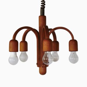 Teak Drawbar Lamp from Domus, 1970s