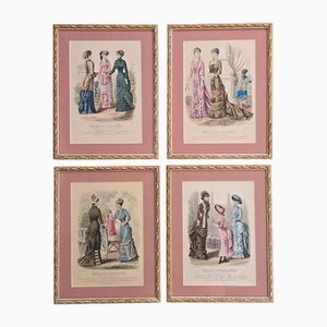 Dupuy et Fils, Parisian Fashion, 1800s, Prints, Set of 4