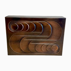 Sculptural Brutalist Box in Metal