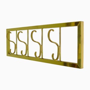 Wall Coat Rack with Folding Hooks, 1960s