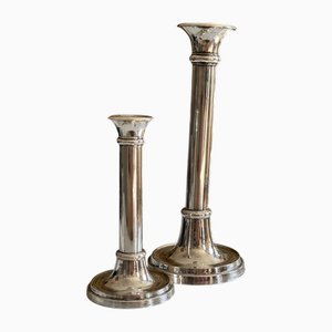 Luise Silver-Plated Candleholders by Lambert, 1967, Set of 2