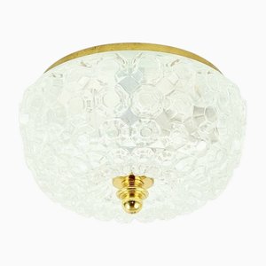 Mid-Century Diamond Glas Wandlampe oder Einbauleuchte von Helena Tynell für Limburg, Deutschland, 1960er