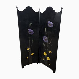 Art Nouveau Screen in Enameled Metal, 1890s