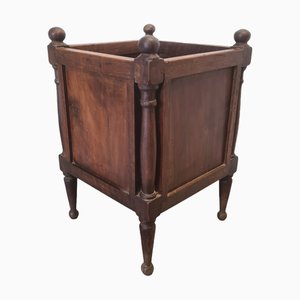 Antique French Mahogany Planter, 1800s