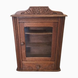 Französischer Art Deco Wandschrank aus Eiche, 1930er