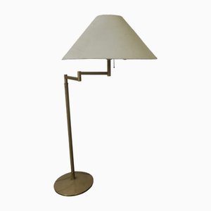 Mehrfach verstellbare Stehlampe aus Messing von Walter für Nessen, USA, 1960er