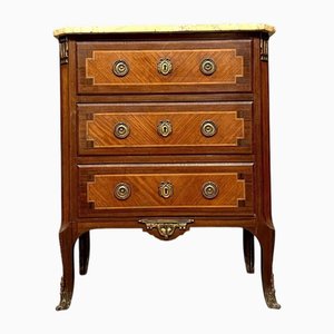 Louis XV Style Ladies Chest of Drawers in Marquetry, 1850s