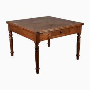 Rustic Table with Drawer and Extensions