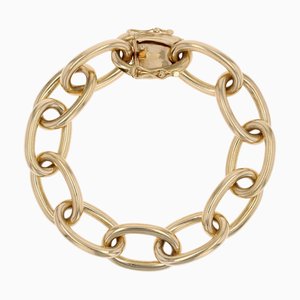 18 Karat Yellow Gold Convict Mesh Bracelet, 1960s