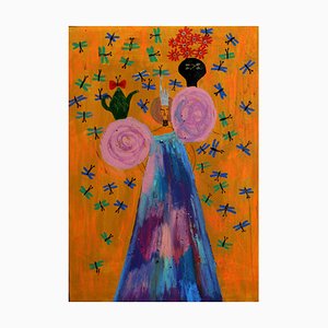 Kim Soo Young, Queen 32, 2025, Mixed Media on Hanji Paper