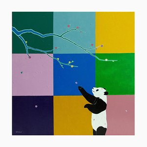 Jia Yuan-Hua, Falling Flowers, 2025, Acrílico sobre lienzo
