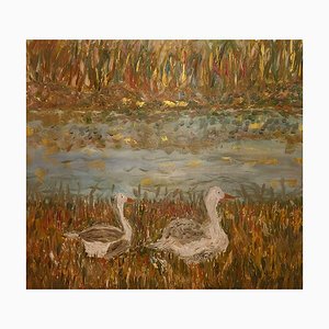 Dondi Schwartz, Duck Time, Italy, 2025, Oil on Canvas