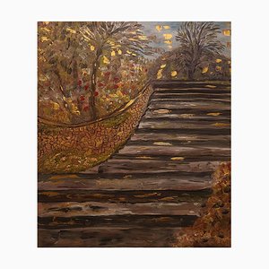 Dondi Schwartz, The Stairway, Italy, 2025, Oil on Canvas