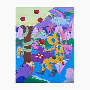 Kim Jandi, Beyond the Eden, 2024, Acryl auf Leinwand