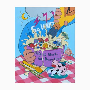 Kim Jandi, Ups, There Goes my Life, 2025, Acryl auf Leinwand
