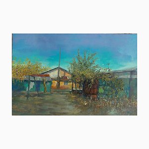 Kamsar Ohanyan, Street Aresh, 2025, Öl auf Leinwand