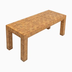 Mid-Century Coffee Table in Bamboo and Rattan in the style of Vivai Del Sud, Italy, 1970s
