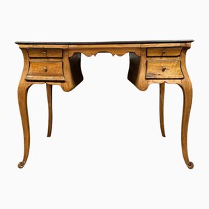 Louis XV Curved Walnut Desk from Hache, 1750s