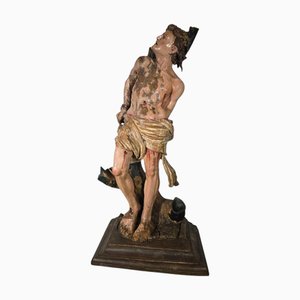 Circle of Juan de Juni, polychrome geschnitzte Skulptur des Heiligen Sebastian, Ende 16. Jh., Holz