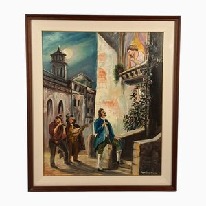 Mario Giuseppe Spadari, Romeo and Juliet, 1988, Oil on Canvas