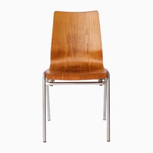 Deutscher Stapelstuhl aus Teak & Metall, 1970er