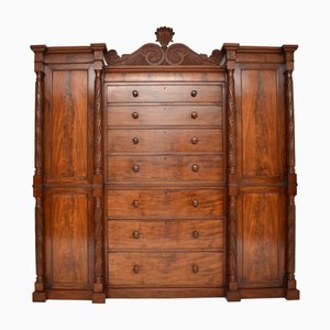 Kompakter William IV Kleiderschrank, 1830er