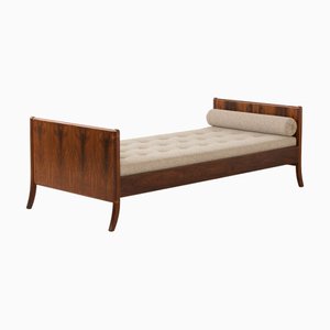 Divan Mid-Century en Palissandre par AJ Iversen, Danemark, 1960s