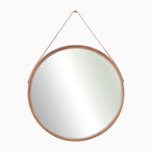 Round Mirror with Teak Frame, 1960s