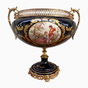 Große französische Amphorenvase aus Keramik, 1890er