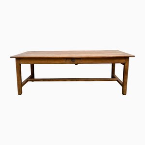 Grande Table de Ferme Antique en Noyer, 1890s