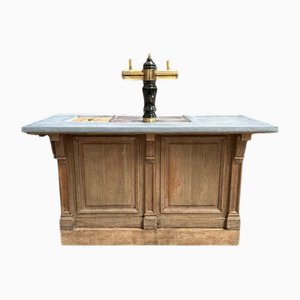 Solid Oak Bar Counter