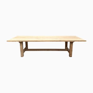 Large Early 20th Century Solid Oak Galley Table