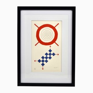 Kumi Sugaï, Le Soleil, 1996, Copperplate Etching, Framed