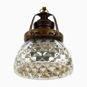 Mercury Glass Pendant Light, 1920s