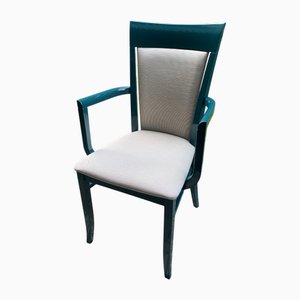 Poltrona Art Deco laccata verde di Thonet per Gebrüder Thonet Vienna Gmbh, anni '80