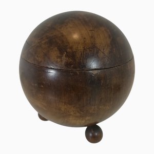 Caja esférica Art Déco pequeña, años 40