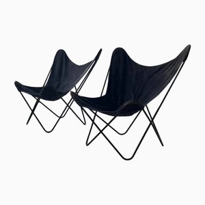 Chaises Butterfly Vintage par Jorge Ferrari-Hardoy pour Knoll Inc. / Knoll International, Set de 2