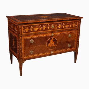 Louis XVI Italian Inlaid Chest of Drawers, 1960