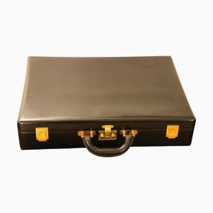 Porte-documents en Cuir Noir de Hermès, 1980s