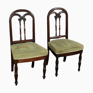 Restaurationsstühle aus Mahagoni, Frühes 19. Jh., 2er Set