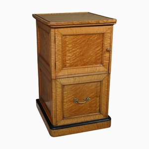 Minibar in radica d'acero maculato, fine XIX secolo