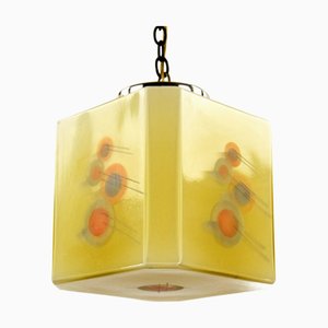 Art Deco Glass Hanging Light