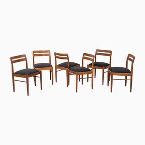 Sedie da pranzo in teak di HW Klein per Bramin, Danimarca, anni '60, set di 6