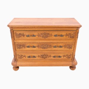 Commode à Tiroirs en Chêne Clair Début du 20ème Siècle, Europe de l'Ouest, 1890s