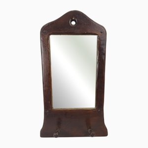 Brutalist Style Wooden Mirror, 1950s