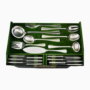 Art Deco Flatware Set by Luc Lanel for Christofle, 1936, Set of 117
