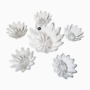 Star-Shaped Crystal Glass Dessert Bowls by C. J. Riedel, Austria, 1970s, Set of 6