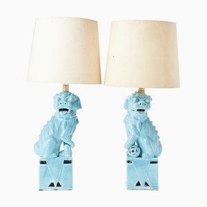 Lampes Fu Dog Vintage, Chine, dans le style de William Billy Haines, 1970s, Set de 2