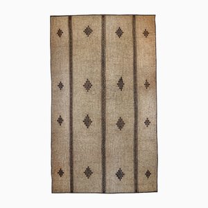 Tapis Touareg Berbère Vintage en Rush et Cuir, 1984
